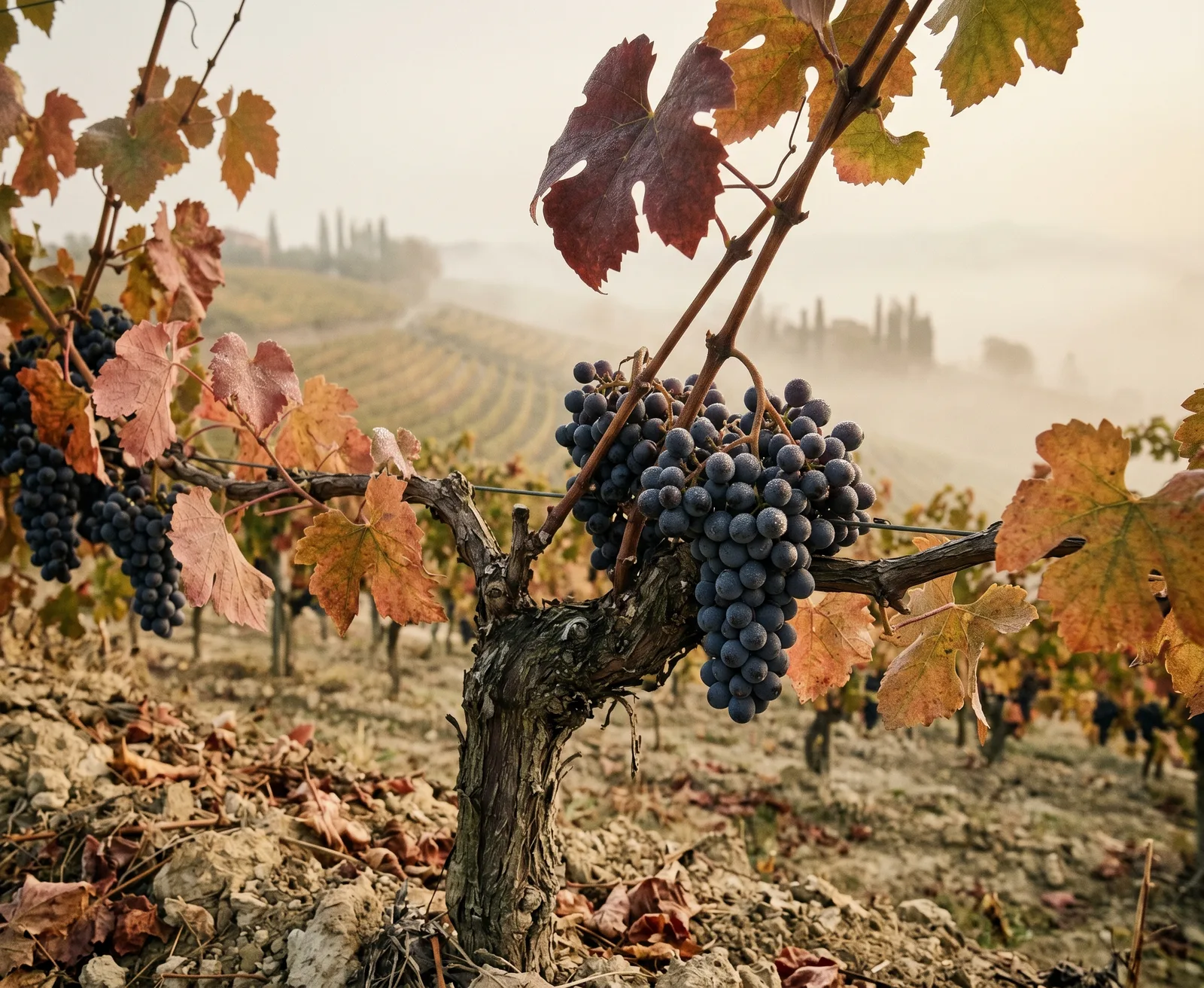 Nebbiolo at harvest