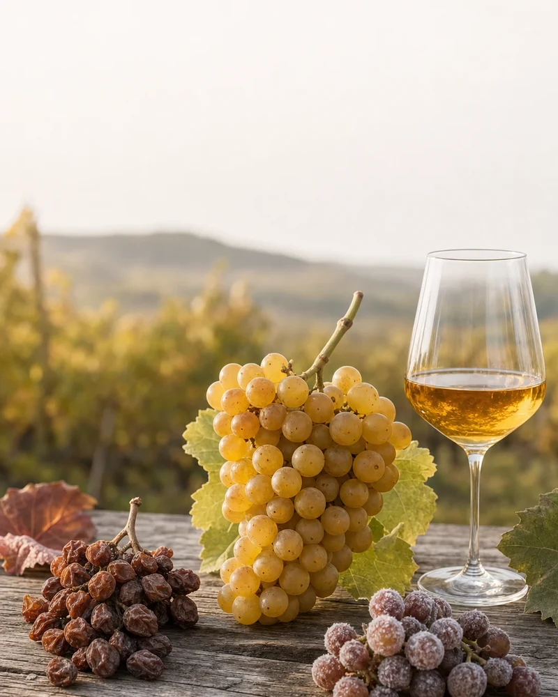 Four routes to sweetness — and four different wines.